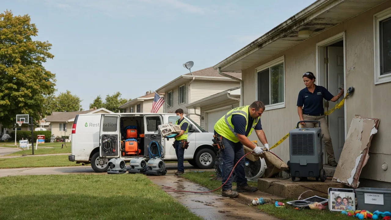 Water Damage Restoration in Brownstown, IL near me